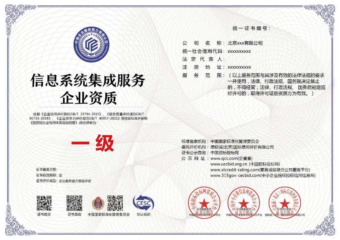 信息系統集成服務企業一級 定義、價值與獲取指南